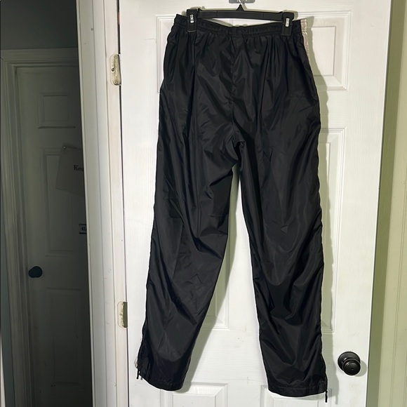Nike Black Track/Wind Pants with White Accents - Picture 3 of 6